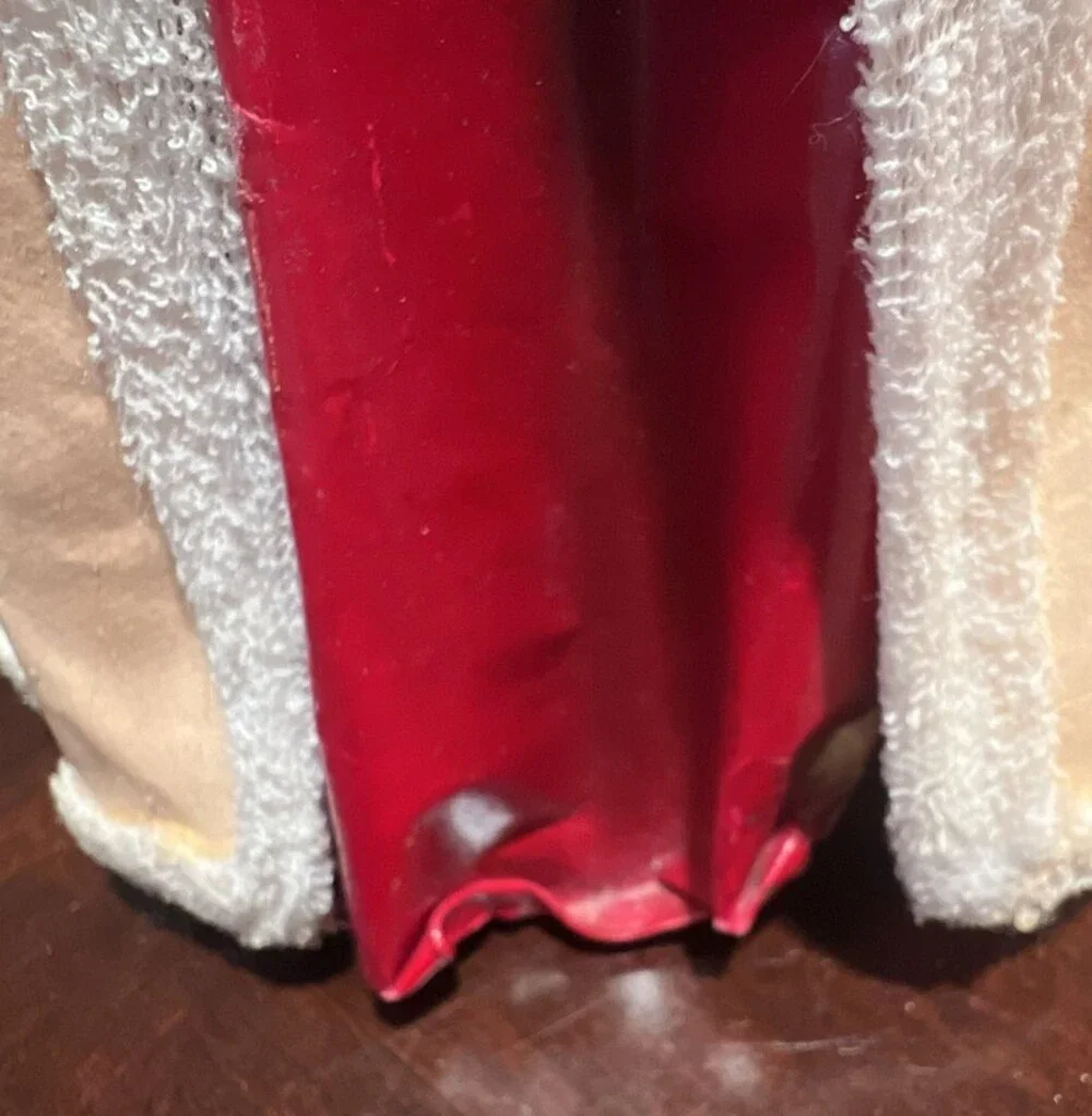 Vintage Silvestri Paper Mache Santa Tabletop Figurine or Tree Topper